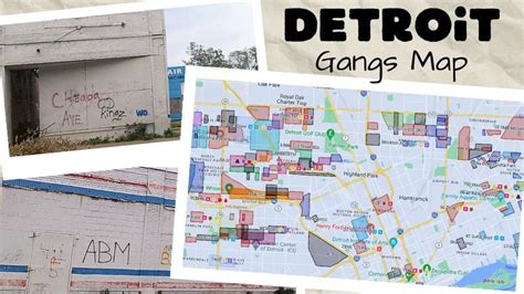 Map of Detroit Hoods (Tour of Detroit Gangs & More)