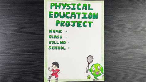 Cover Page Design For Physical Education Project // Physical Education ...