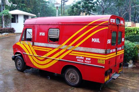 Postal Van Red Mail Truck India - Free photo on Pixabay