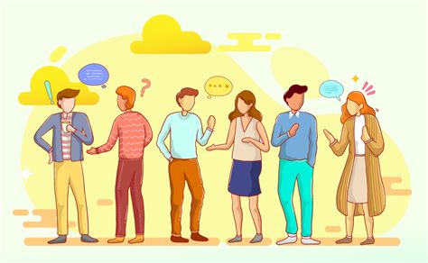 Sets of people talking or speaking to each other. 3230789 Vector Art at Vecteezy