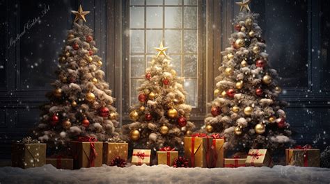 Christmas Tree Desktop Wallpapers, Festive Computer Backgrounds for ...