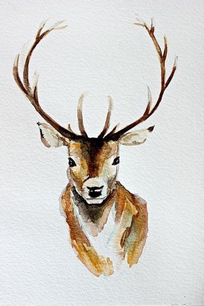 Watercolor Deer Head at GetDrawings | Free download