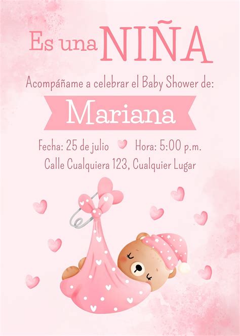 fluir Despedida Mecánicamente plantillas de invitaciones para baby shower Predecesor miembro doble