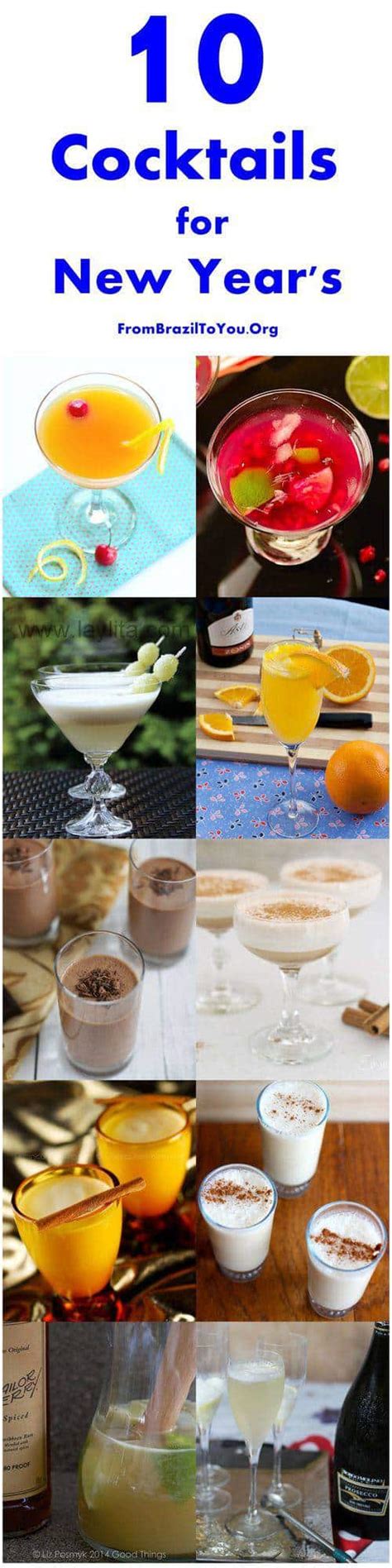 10 Cocktails for New Year's - Easy and Delish