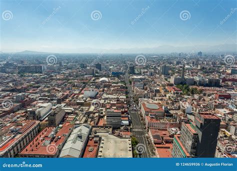 Mexico City Skyline Aerial View Stock Photo - Image of skyline ...