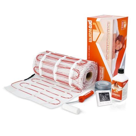 ProWarm Electric Underfloor Heating 2.5M2 Mat Kit Wifi Thermostat White 2.5M2MATKTWIFIWH | City ...