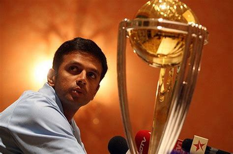 Rahul Dravid turns his gaze elsewhere during a press conference ...