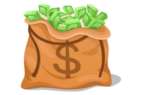 Money Bag Cartoon Icon. Green Dollars Ba Graphic by smartstartstocker ...