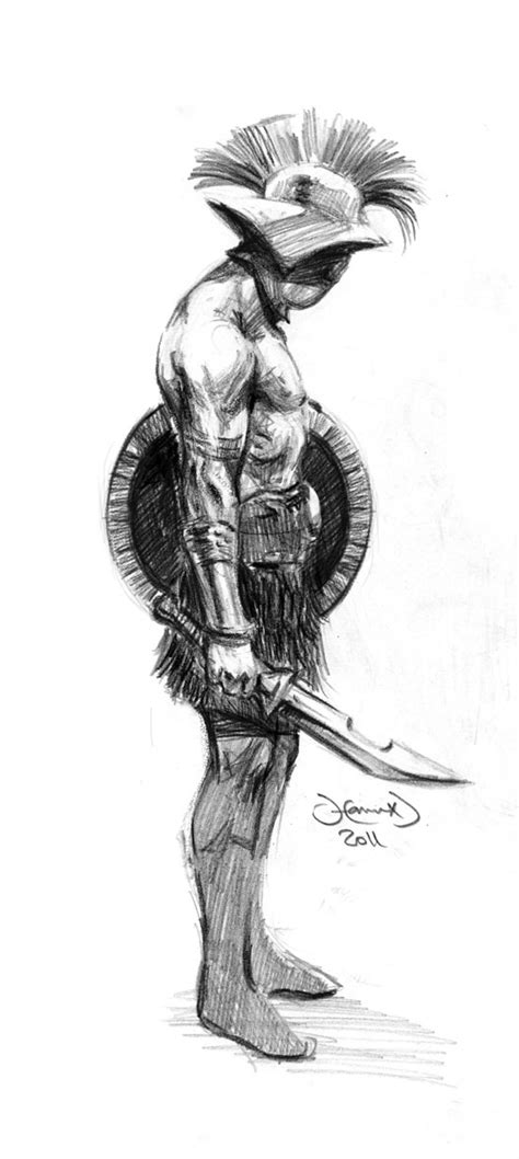 Gladiator sketch by hamex on DeviantArt