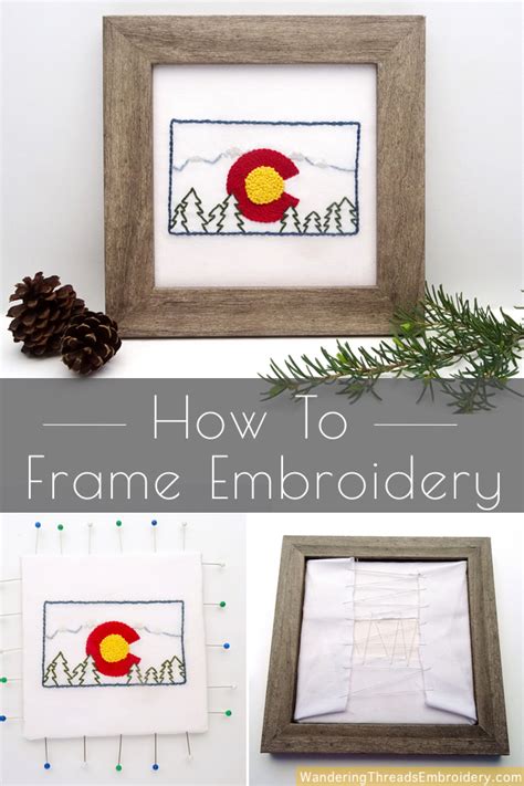 How to Frame Embroidery: The Easy Method - Wandering Threads Embroidery