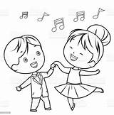 Dibujos De Niños bailando Para colorear  Vsun sketch template