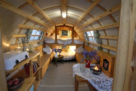 Interior of a Modern gypsy caravan : r/CozyPlaces