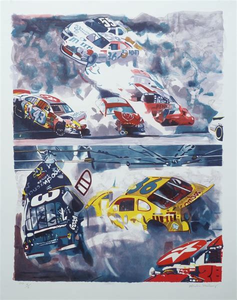 Malcolm Morley - Death of Dale Earnhardt, The Art of Printing for Sale ...