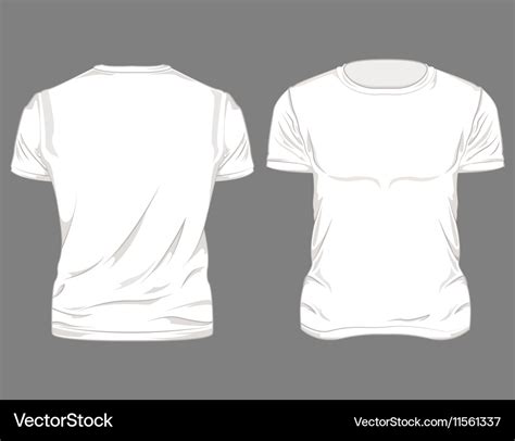 White male t-shirt design Royalty Free Vector Image