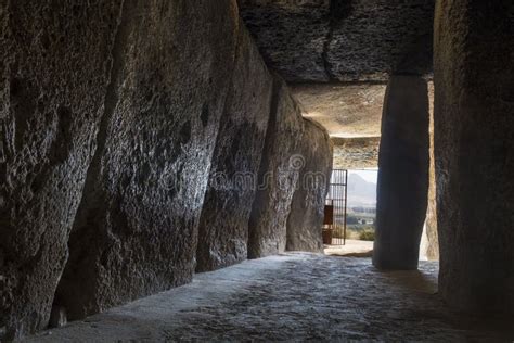 Deep Well at Dolmen of Menga, Antequera, Spain Editorial Stock Image - Image of cultural ...