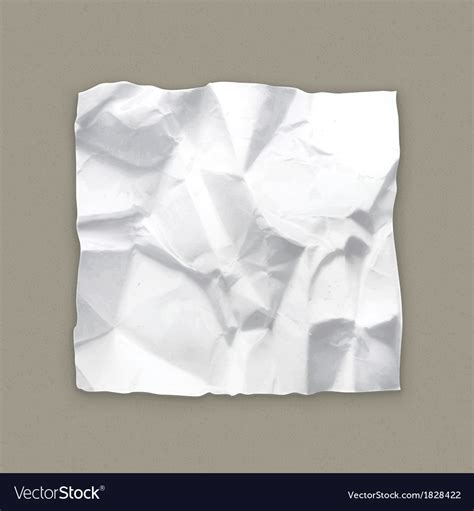 Crumpled paper Royalty Free Vector Image - VectorStock