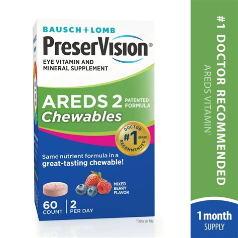 PreserVision® AREDS 2 Formula Vitamin & Mineral Supplement 60 ct Chewables - Walmart.com ...