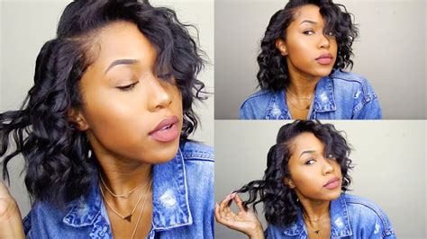 Wand Curls on Short Hair | Sapphire Curling Wand (Irresistible Me) - YouTube