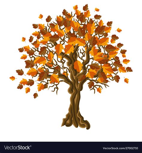 Autumn tree Royalty Free Vector Image - VectorStock