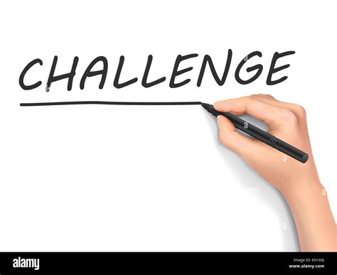 challenge word written by hand on white background Stock Vector Image & Art - Alamy