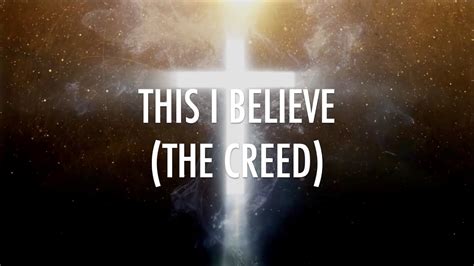 This I Believe (The Creed) // Hillsong // Lyrics - YouTube