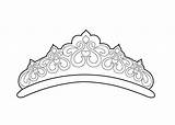 Beautiful tiara coloring Page For Girls Printable Free  Coloring sketch template