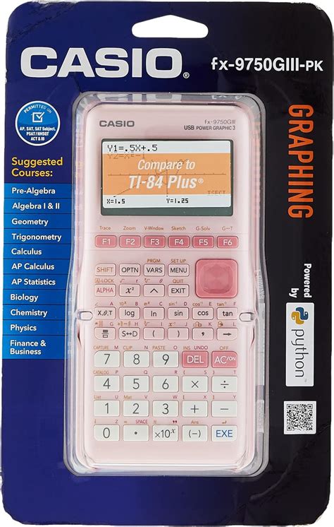 Buy Casio fx-9750GIII Pink Graphing Calculator (fx-9750GIII-PK) Online in India. B091MJYP1R