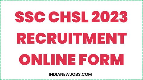 SSC CHSL Vacancy 2023 Notification Apply Online Best Job