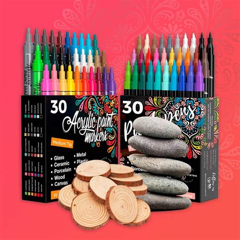 Multi-Surface Oil-Based Markers: Colored & Metallic Paint Pens