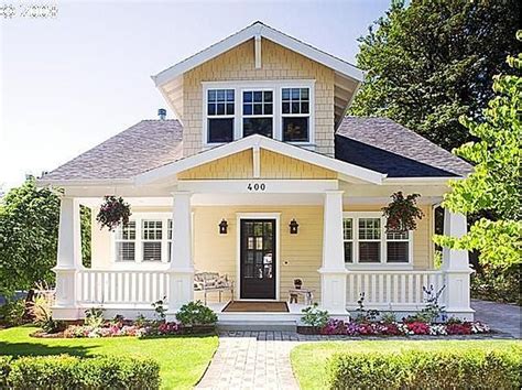 Lake Oswego Home | Yellow house exterior, Bungalow homes, House exterior