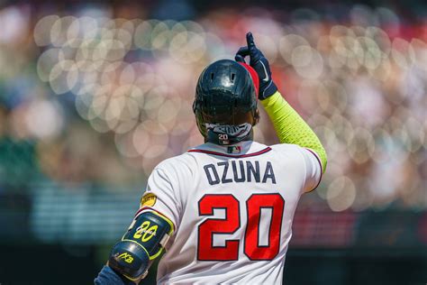 Tests negative, Marcell Ozuna day-to-day after hit by pitch - Battery Power