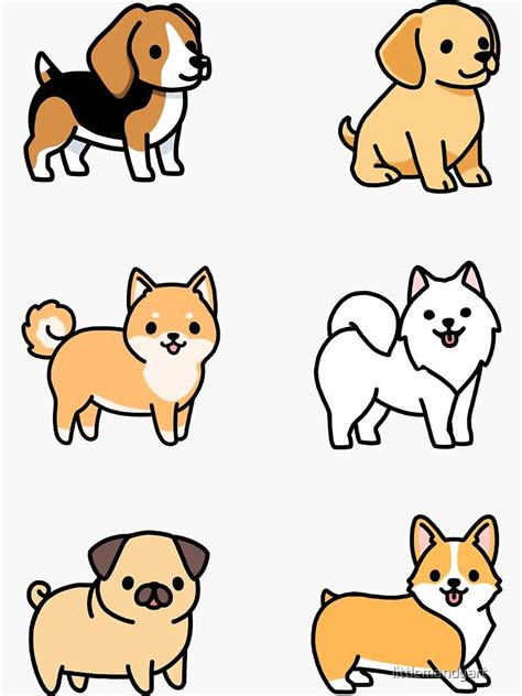 Dog Sticker Pack Sticker by littlemandyart in 2021 | Cute dog drawing, Cute cartoon drawings ...