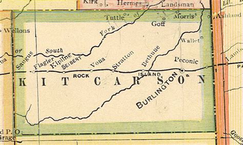 Kit Carson County, Colorado: Maps and Gazetteers