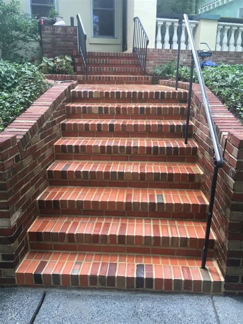 Brick Staircase: Before and After - Brick by Brick