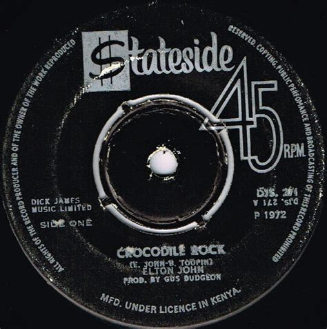 Elton John – Crocodile Rock (1972, Vinyl) - Discogs