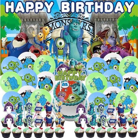 Amazon.com: Monsters University Party Supplies Birthday Decorations ...