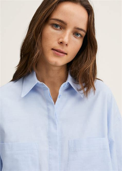 Oversize cotton shirt - Women | Mango USA