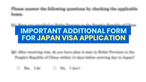 IMPORTANT JAPAN VISA UPDATE: Additional NCOV/COVID-19 Form to be ...