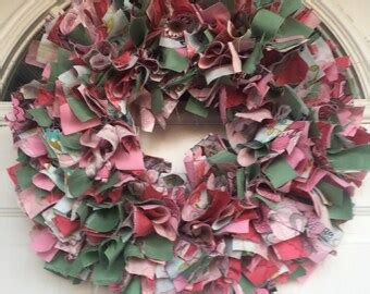 Rag wreath | Etsy