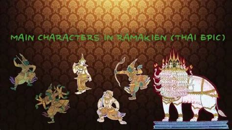 Main Characters in Ramakien (Thai Epic) ตัวละครหลักในเรื่องรามเกียรติ์ - YouTube