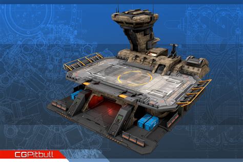 RTS#18 Landing Pad | 3D Sci-Fi | Unity Asset Store