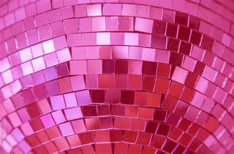 "Pink Disco Ball Background" by Stocksy Contributor "Sonja Lekovic ...