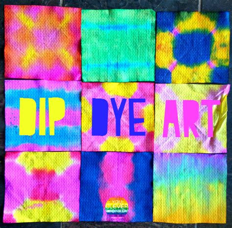 DIP DYE ART ACTIVITY | you clever monkey