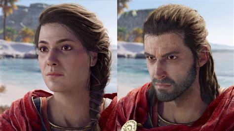 Classify Alexios and Kassandra from AC Odyssey and where they might pass