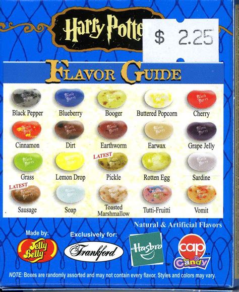 Bertie Bott's Every Flavor Beans | Every flavor beans, Harry potter ...