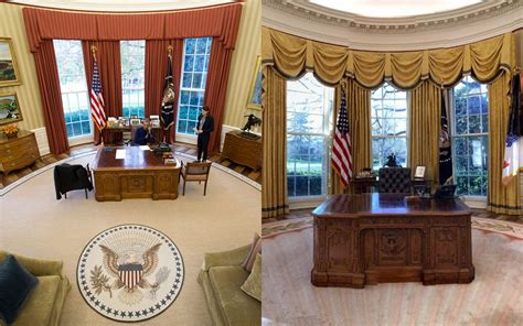 Oval Office Redecorated President Donald Trump