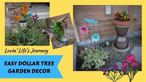 Easy Dollar Tree Garden Decor DIYs for less than $5 | Tree garden decor, Garden decor, Garden trees