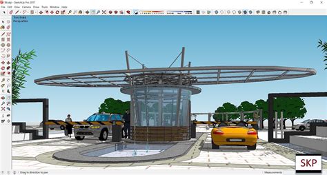 3D model Sketchup Entrance gate B6 | CGTrader