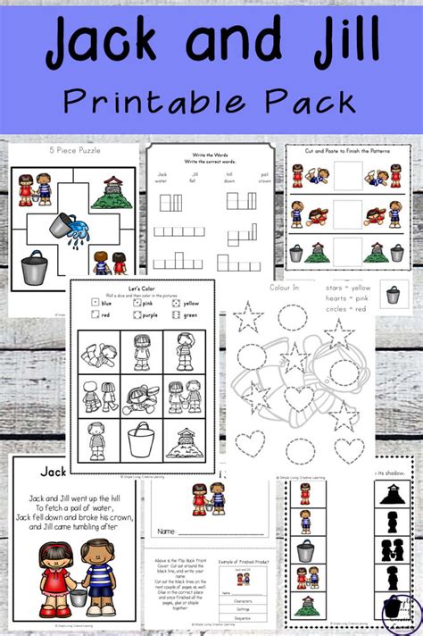 Jack and Jill Printable Pack - Simple Living. Creative Learning