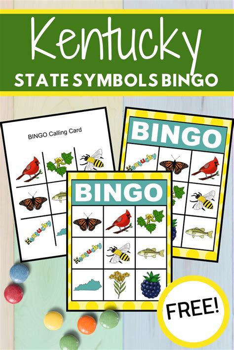 Free Printable Kentucky State Symbols Bingo Game | State symbols ...